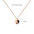 Solid 925 Sterling Silver Initial Alphabet Personalised Disc Necklace
